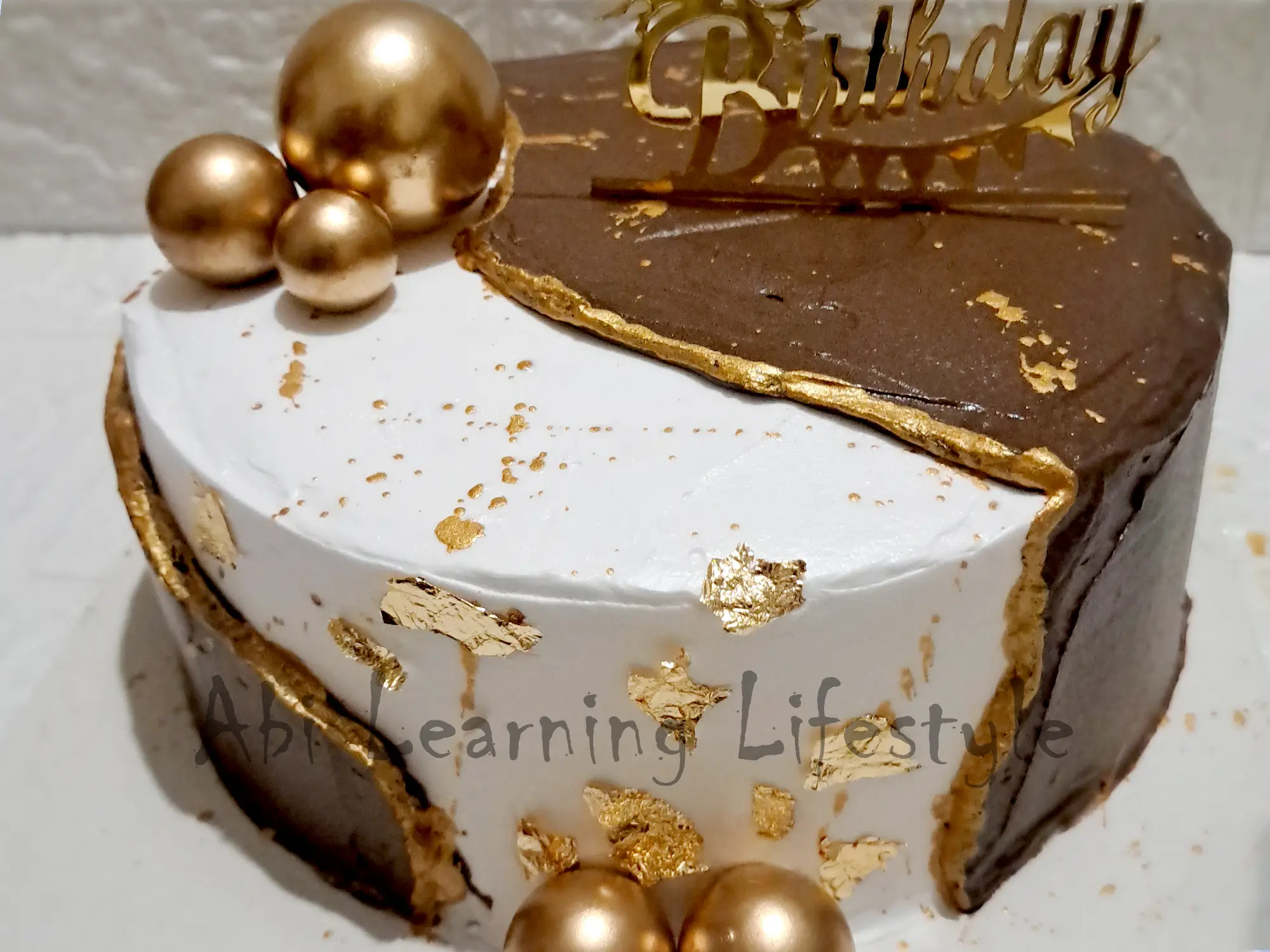 Butterscotch with Chocolate Cake by Abi Home Baker Sathyamangalam