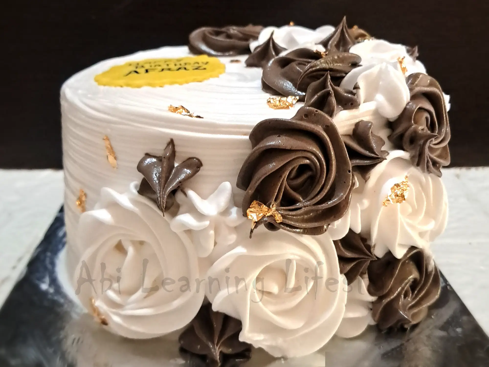 White Forest Birthday cake by Abi Home Baker Sathyamangalam