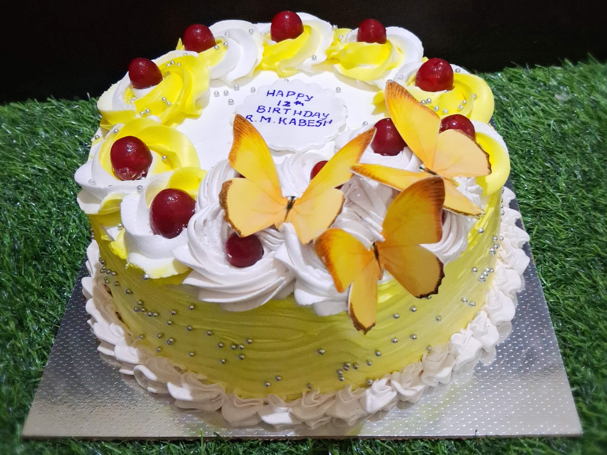 Mango Birthday Cake by Abi Home Baker in Sathyamangalam – Custom fruit cakes for birthdays
