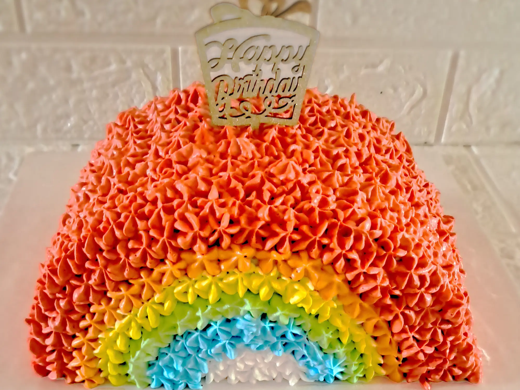customised Rainbow Homemade Cake Sathyamangalam