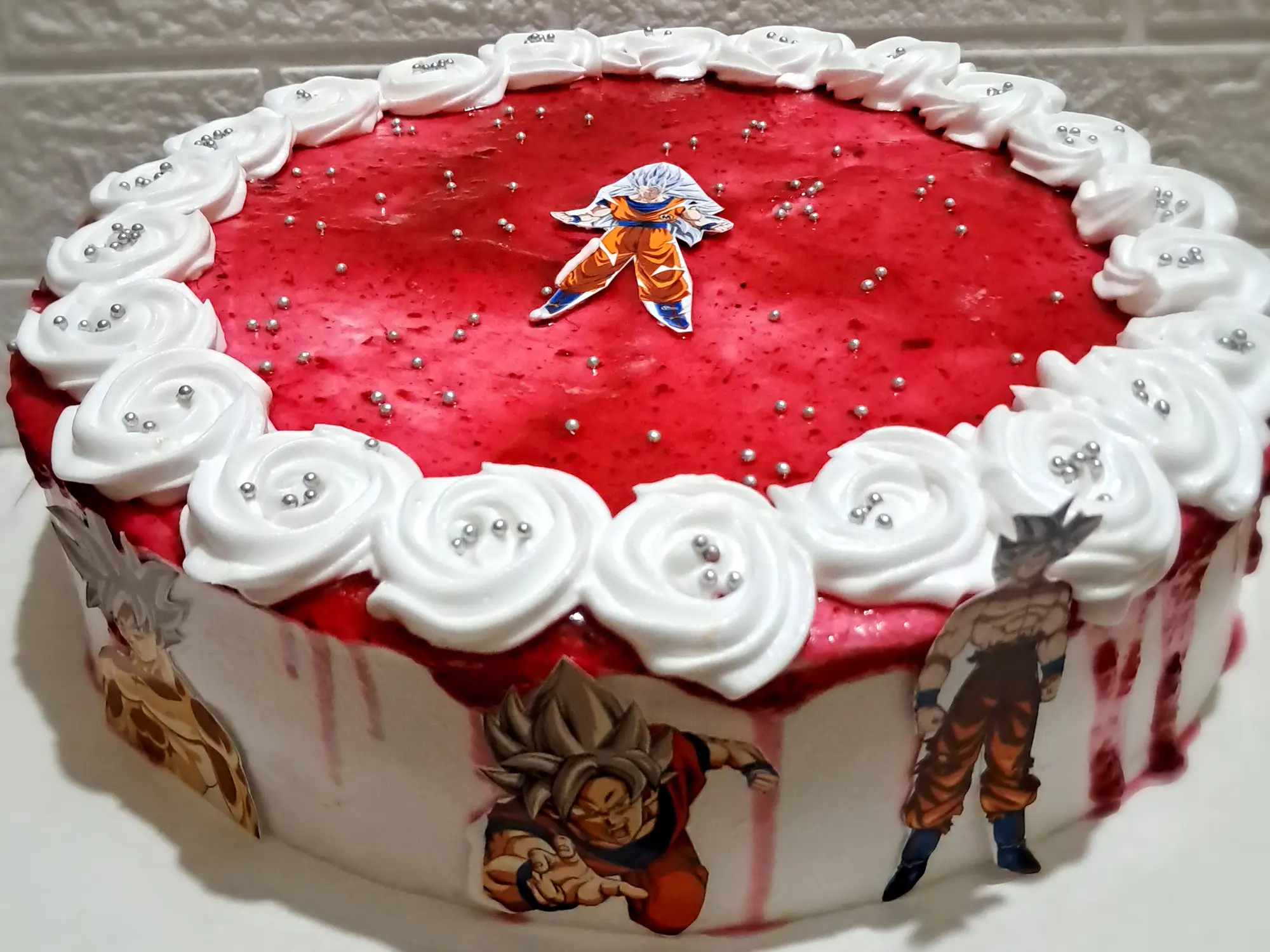cutomised homemade goku cake Sathyamangalam