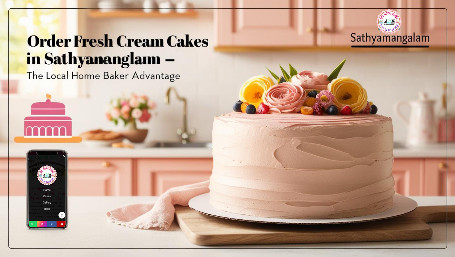 Order Fresh Cream Cakes in Sathyamangalam: The Local Home Baker Advantage